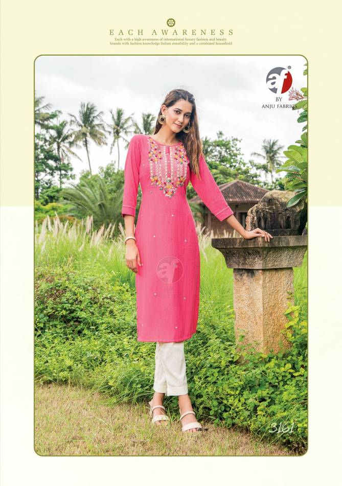 Impressive Vol 5 By Af Viscose Rayon Designer Kurti Wholesale Shop In Surat